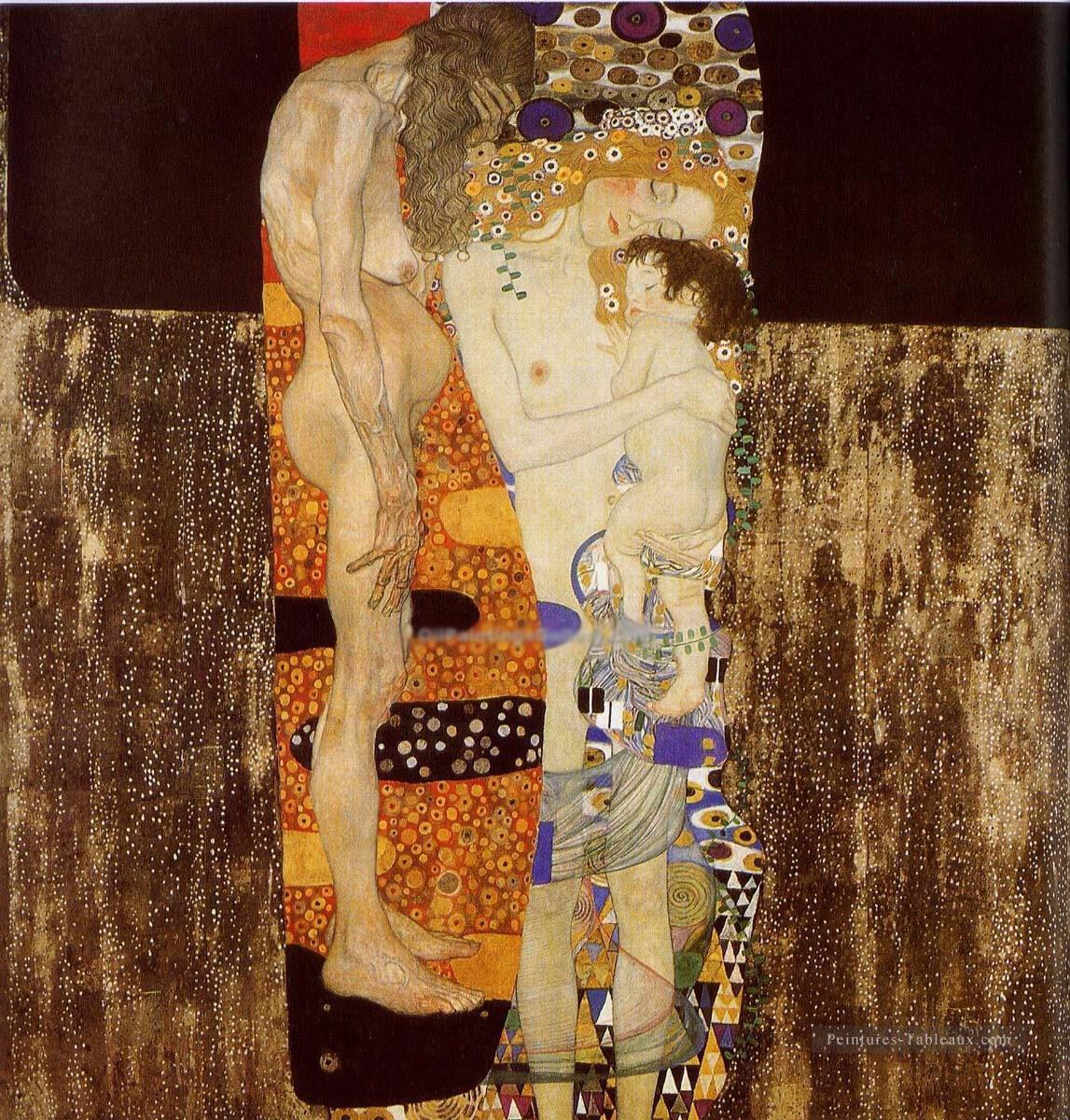 Les trois âges de la femme Gustav Klimt Peintures à l'huile